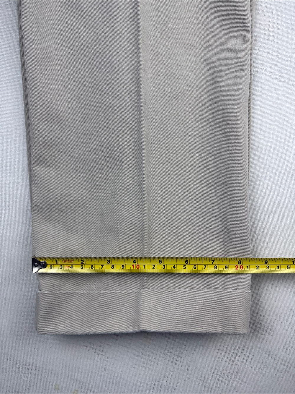 Ralph Lauren Polo Sport Light Khaki Pleated Cuffed Chino Pants Size 10P - Picture 12 of 14